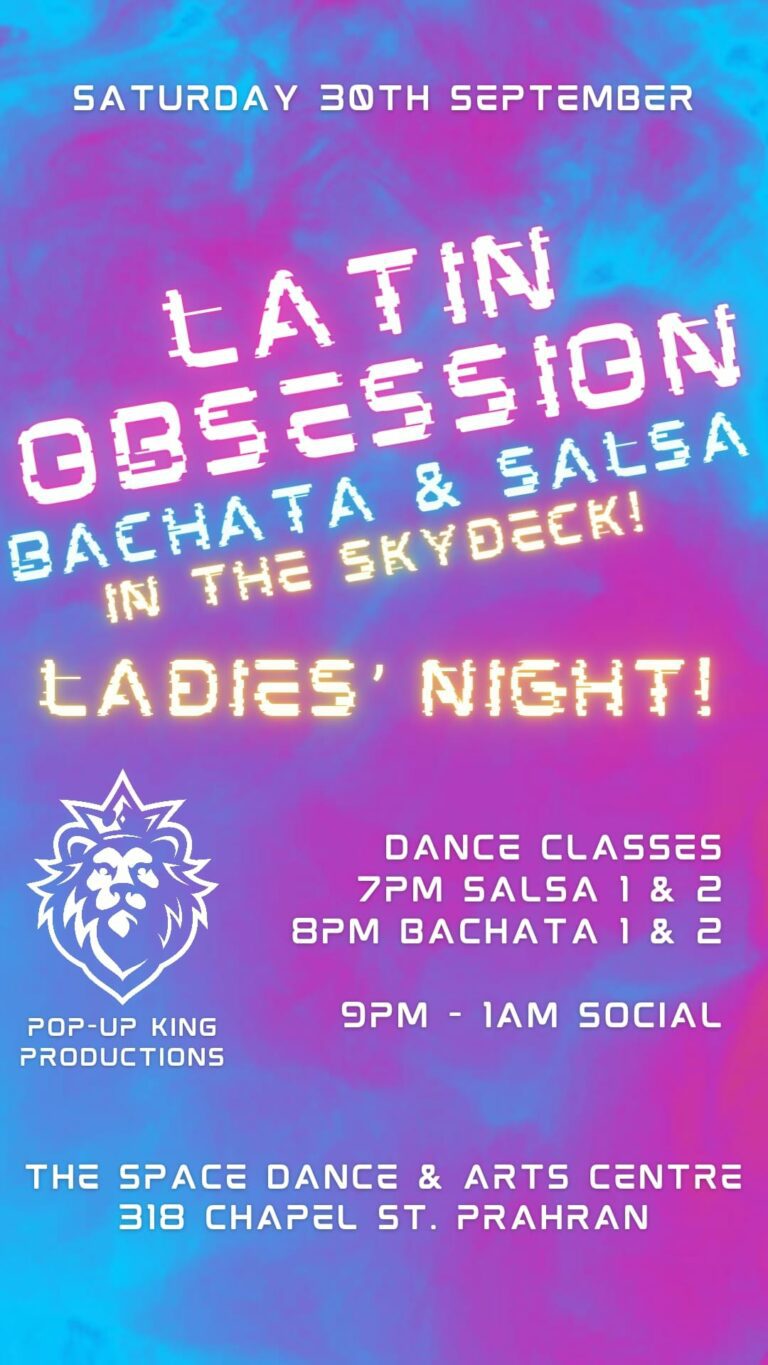 Latin Obsession Bachata Salsa in The Skydeck at The Space Dance Arts Centre 768x1365