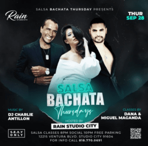 Salsa Bachata Thursdays At Rain Bar Lounge 300x297