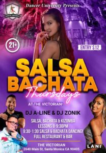 Salsa Bachata Thursdays at the Victorian 208x300