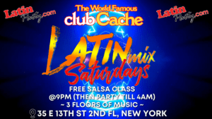 Latin Mix Saturdays at CLUB CACHE 300x169