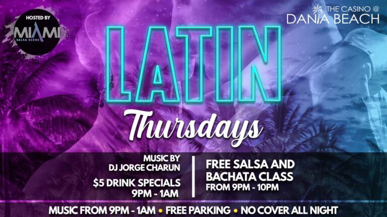 Latin Thursdays At The Casino At Dania Beach 768x432