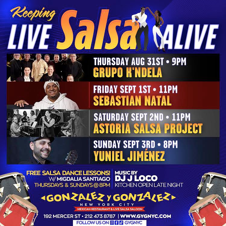 Live Salsa Bachata At Gonzalez Y Gonzalez 1
