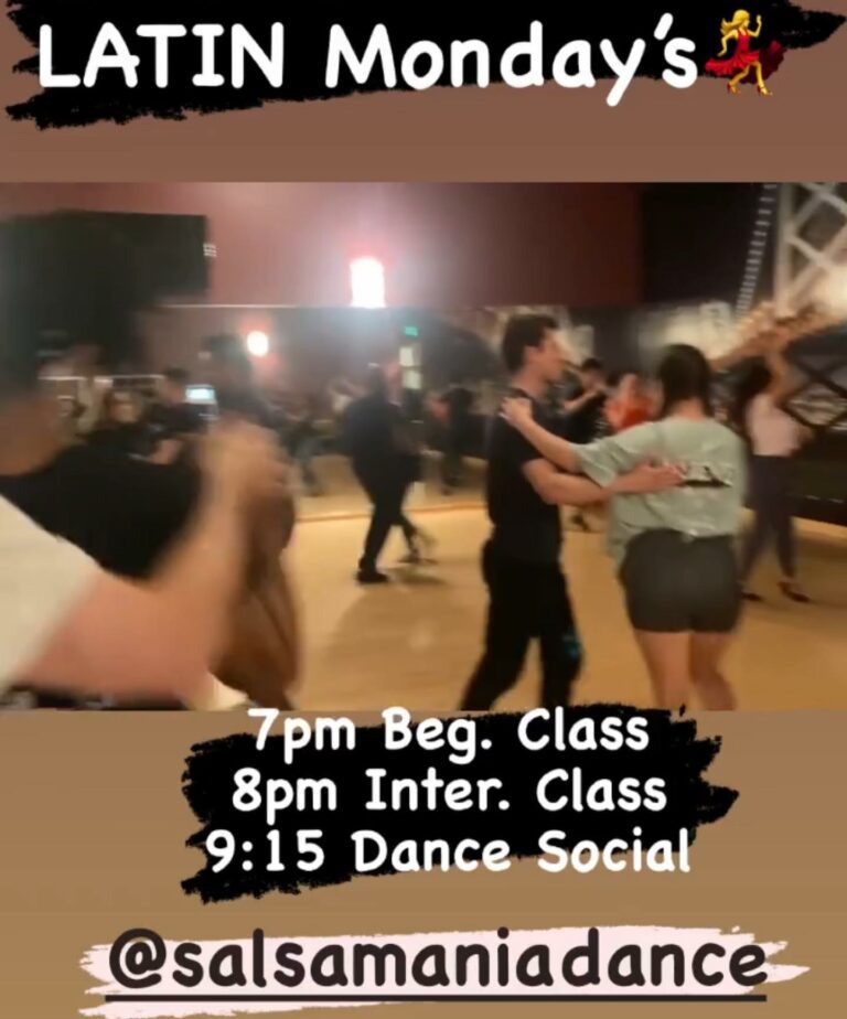 Monday Night Salsa At Just Dance Ballroom 768x924