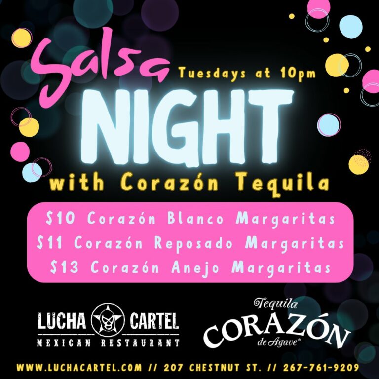 Tuesday Night Salsa Social At Lucha Cartel 768x768